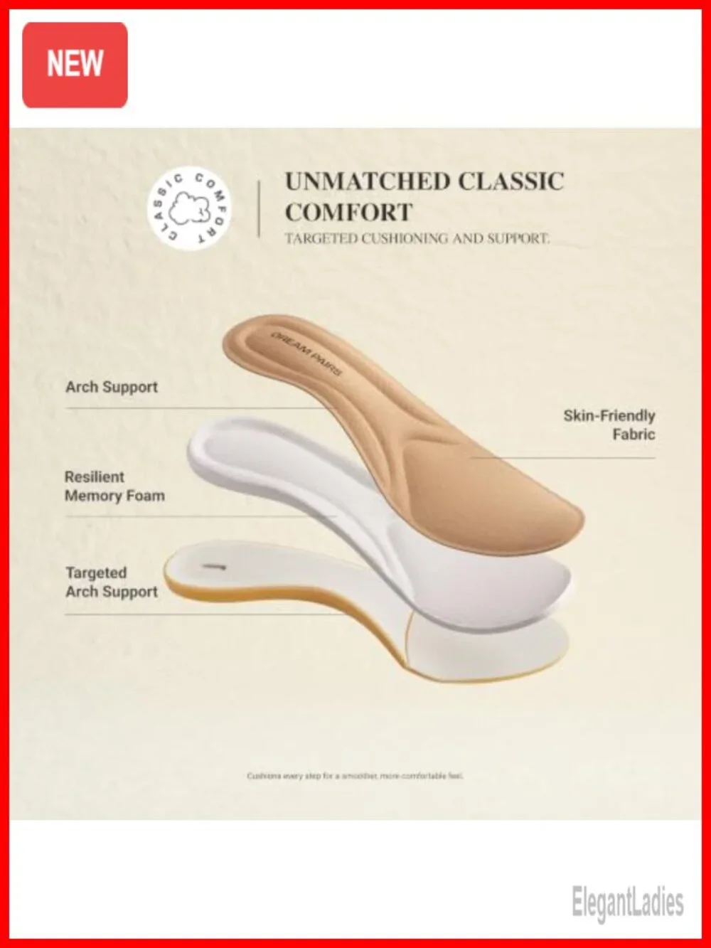 Women's Pointed Toe Kitten Heels Pumps with Arch Support & Cushioned Insole